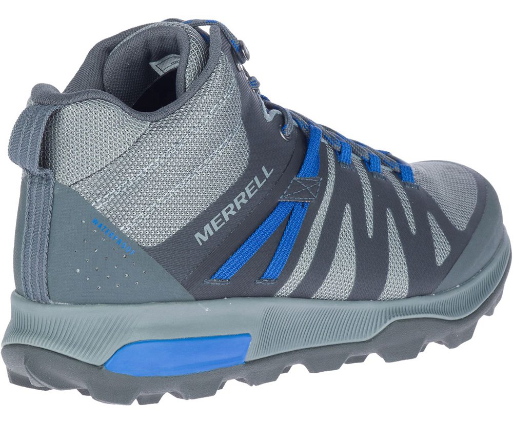 Kozaki Merrell Męskie Szare - Zion Fst Mid Waterproof - 685492-UHJ